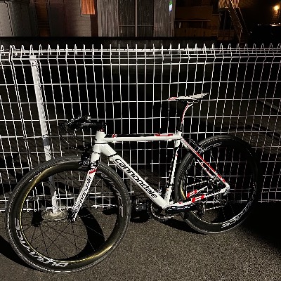 これは僕の街乗り(コンビニ専用)です。
9100Duraで組んでます。
パワーメーターついてます。